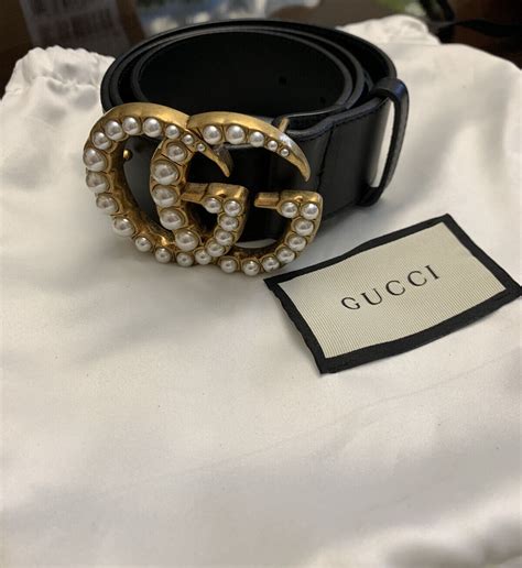 gucci pearl belts|gucci pearl belt small.